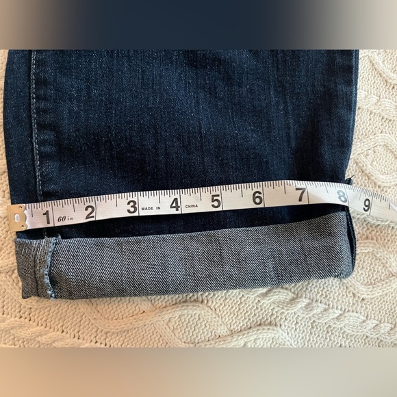Style & Co Jeans Tummy Control Women's Dark Wash Cropped Jeans Size 12 - Picture 8 of 13